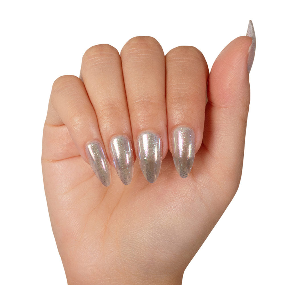 Stardust press-on nail set - XS to L sizing, butter yellow design
