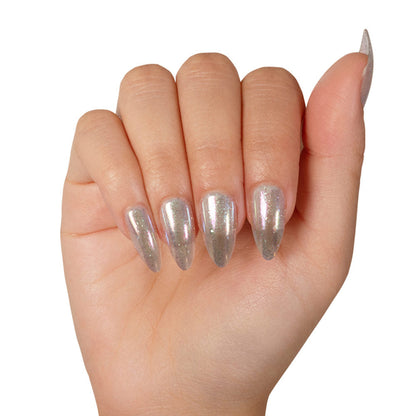 Stardust press-on nail set - XS to L sizing, butter yellow design