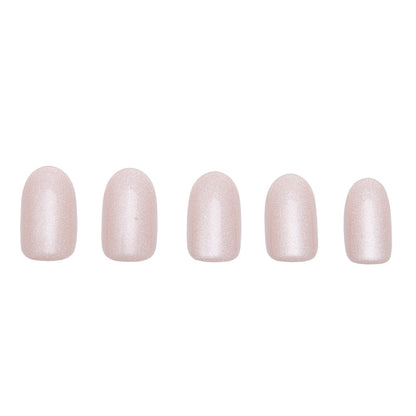 Pure Intentions press-on nail set - XS to L sizing, cat-eye velvet design