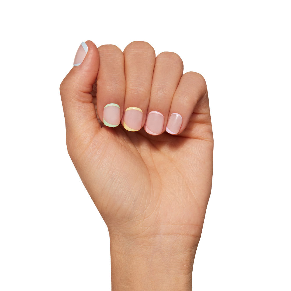 Tutti Frutti press-on nail set - XS to L sizing, french tip design