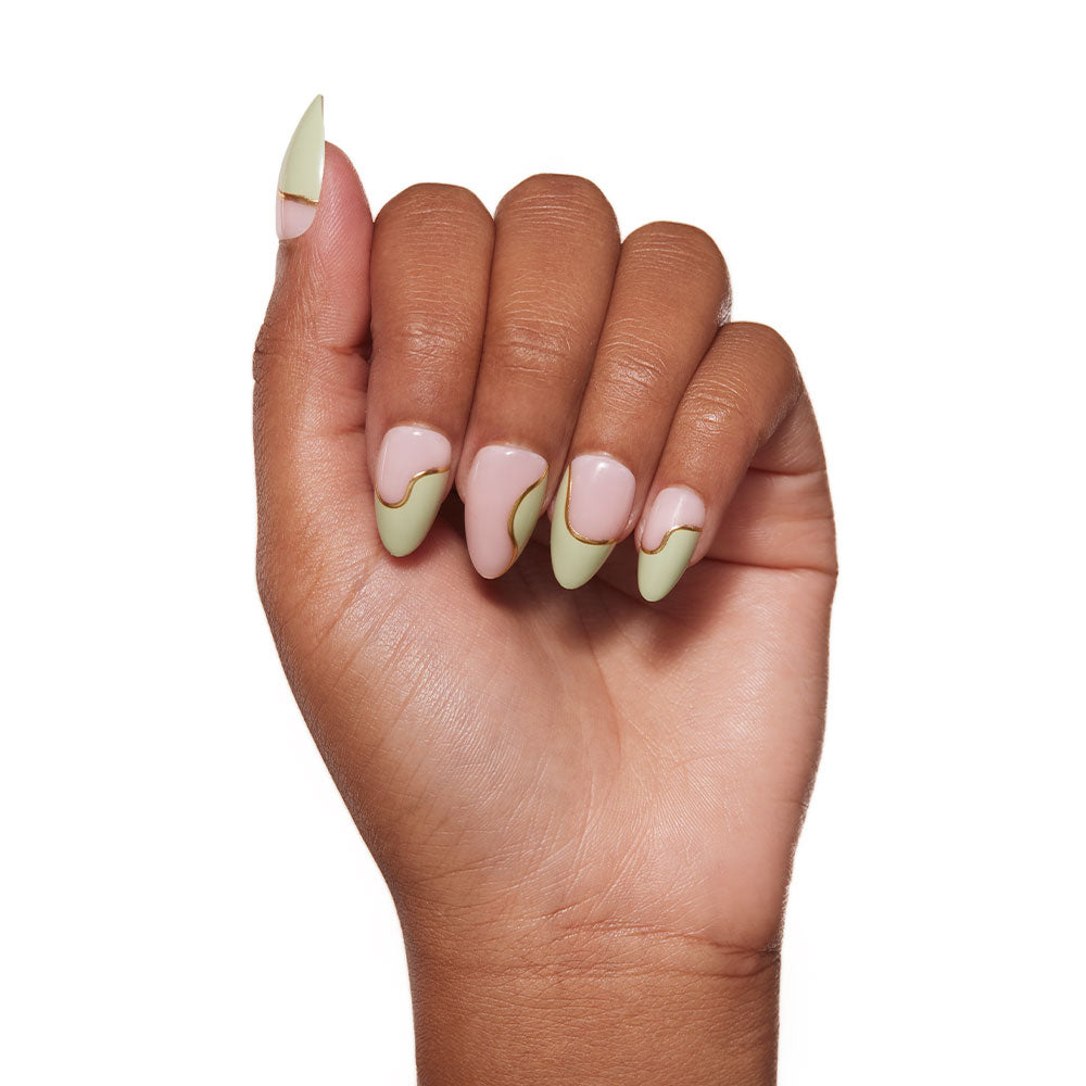 Olive You press-on nail set - XS to L sizing, french tip design