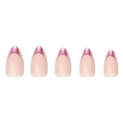 Rock Candy press-on nail set - XS to L sizing, french tip design