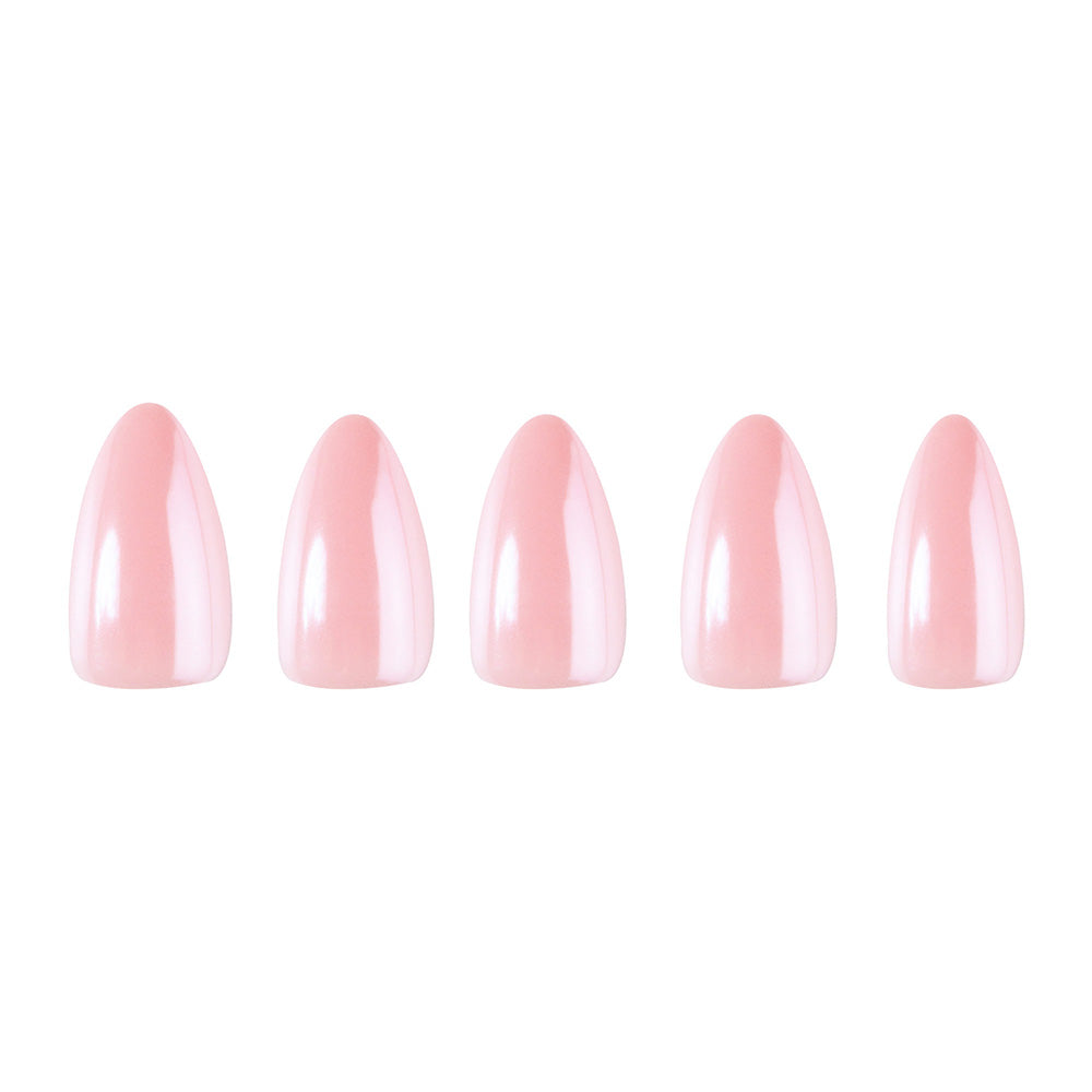 First Kiss press-on nails close-up texture detail - seasonal finish, US shipping