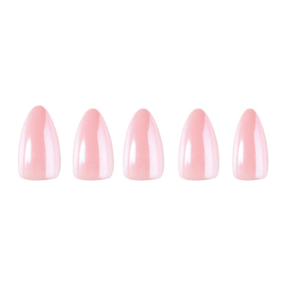 First Kiss press-on nails close-up texture detail - seasonal finish, US shipping