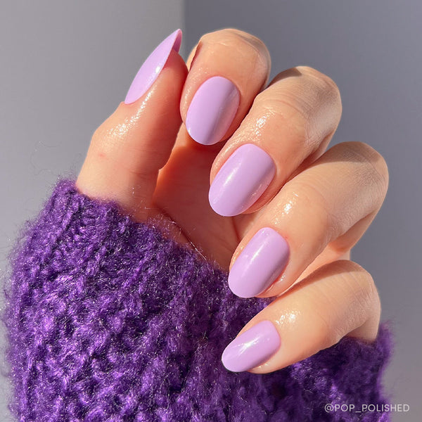 Lilac | Floral Round Press-Ons press-on nail set