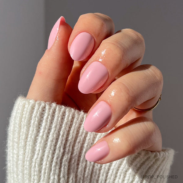 Think Pink | Floral Oval Press-Ons press-on nail set