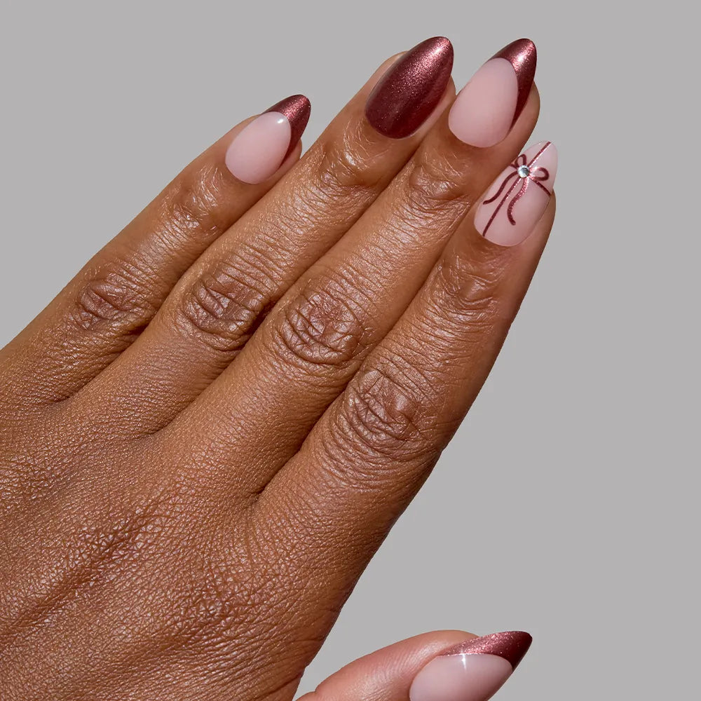 She's A Gift press-on nail set - XS to L sizing, 3d sculptural design