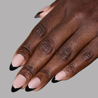Caviar press-on nail set - XS to L sizing, french tip design
