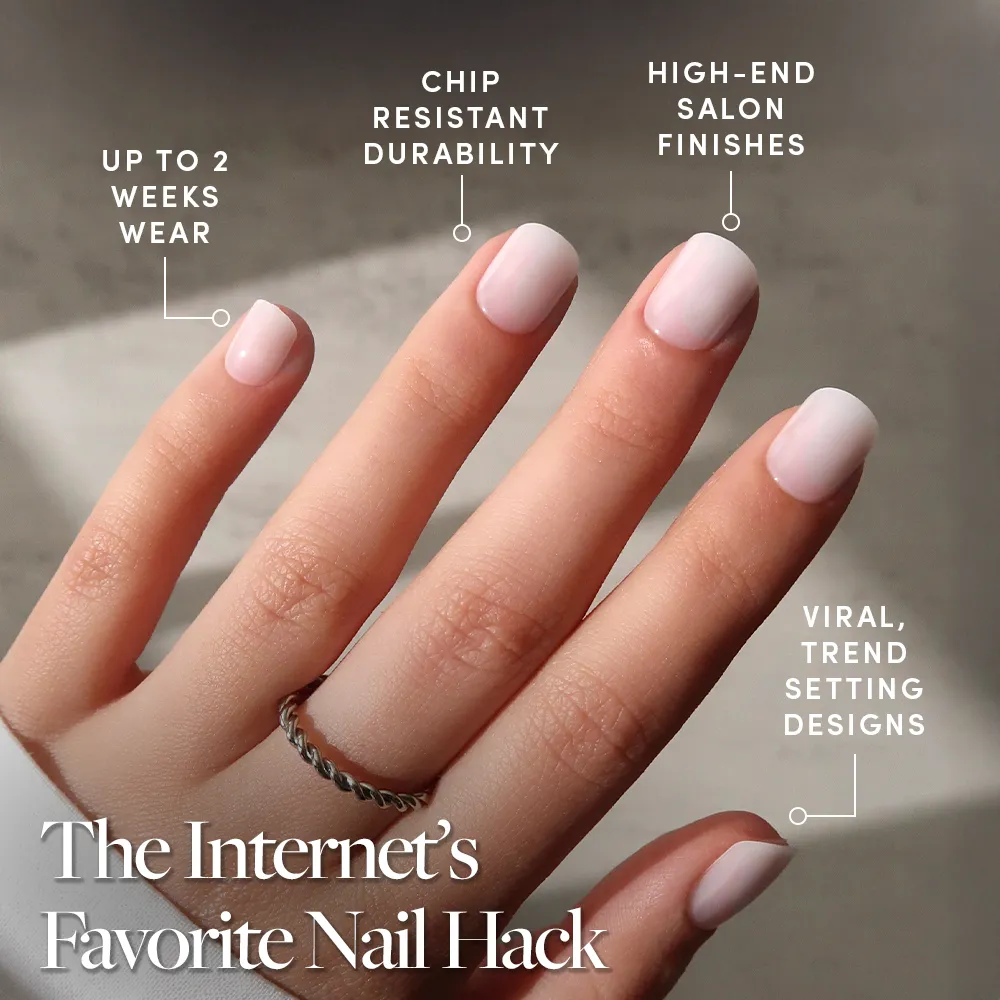 Cool Whip press-on nails close-up texture detail - milky cloud dancer finish, US shipping