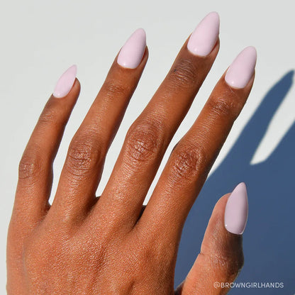 Sugar Doll milky cloud dancer press-on nails - almond shape, front view