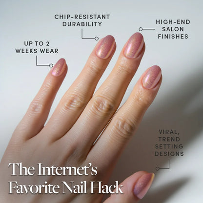 Guava Drop press-on nails close-up texture detail - cat-eye velvet finish, US shipping