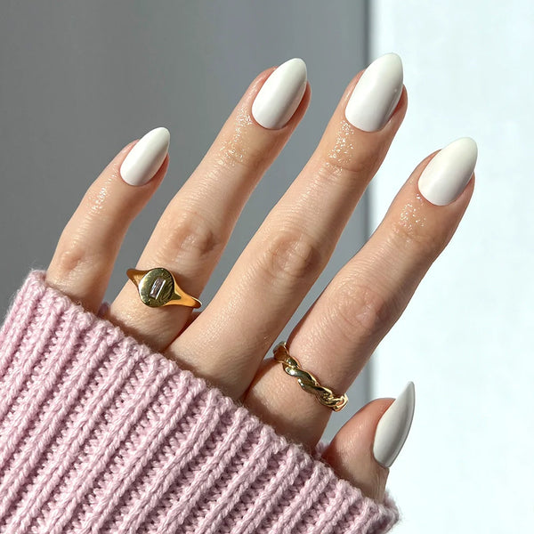 Angel | Milky Cloud Dancer Almond Press-Ons press-on nail set