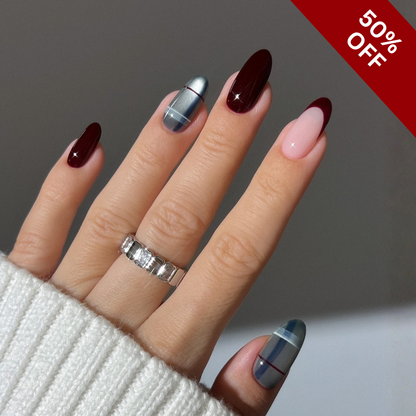 Holiday Whisper press-on nails - image 6 of 11, ombre gradient almond