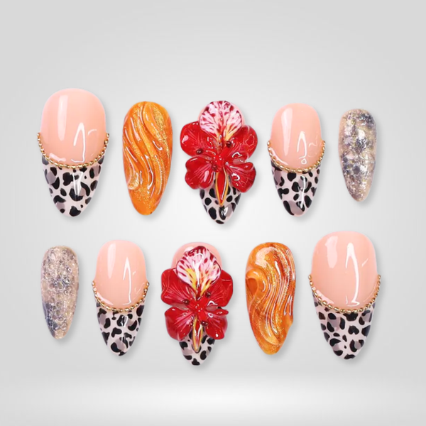 Pink Blossom | Butter Yellow Almond Press-Ons press-on nail set