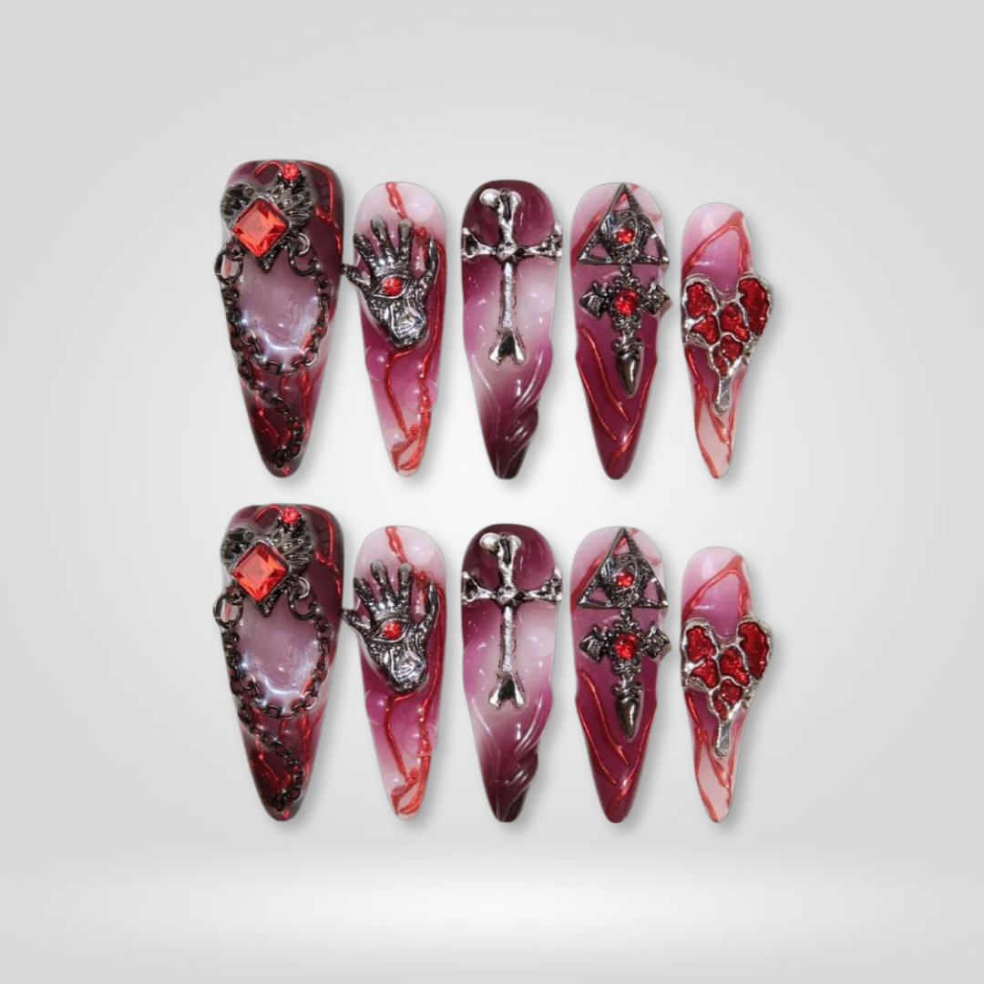 Witches Beauty press-on nails - image 8 of 15, seasonal almond