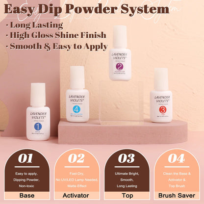 20pcs Powder Nail Kit Bowtie Nail Box gel or powder - image 3 of 8