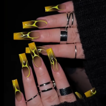 Funky Chrome press-on nails - image 7 of 15, pearl-shift square