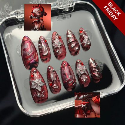 Eternal Chrome press-on nails - image 7 of 15, 3d sculptural almond