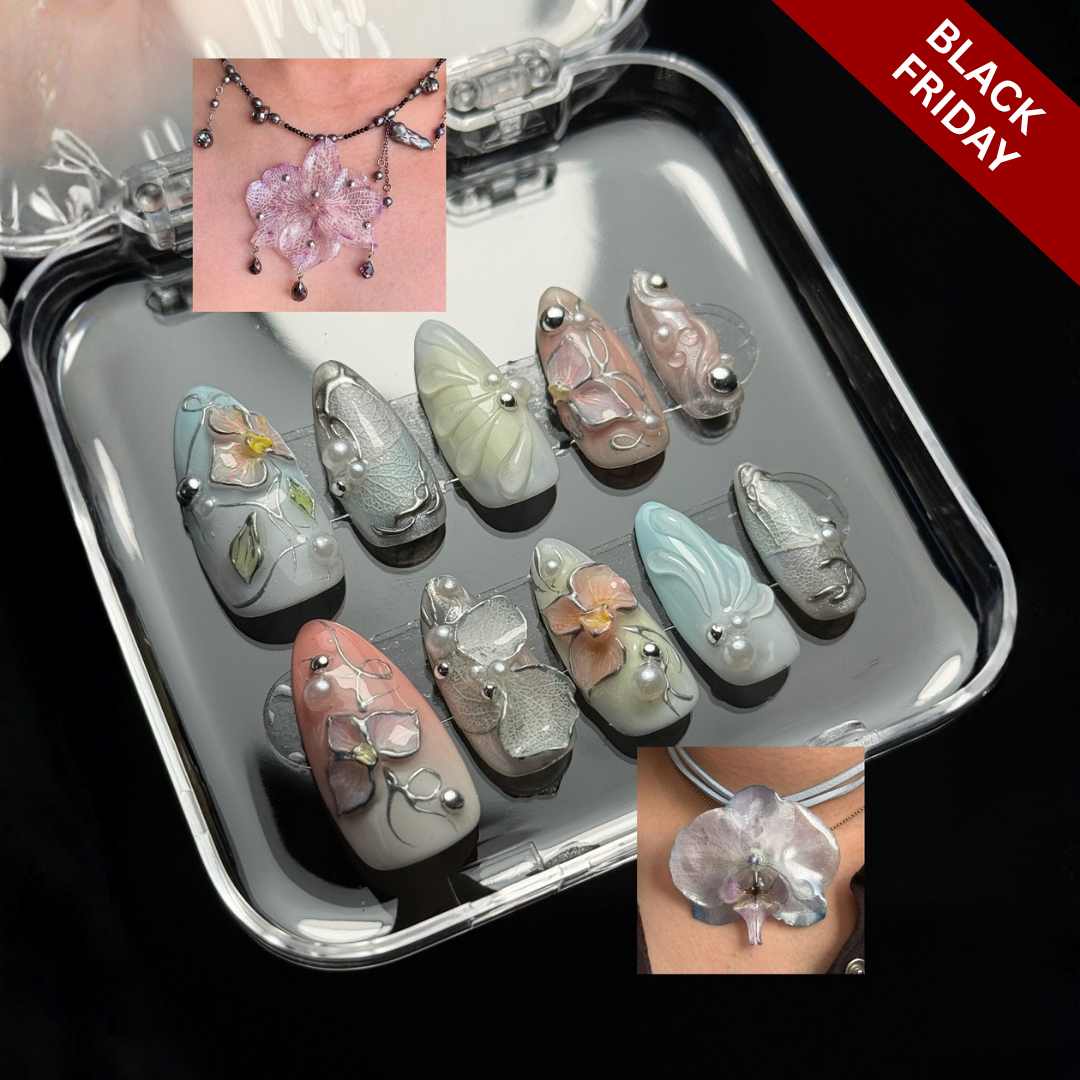 Eternal Chrome press-on nails - image 11 of 15, 3d sculptural almond