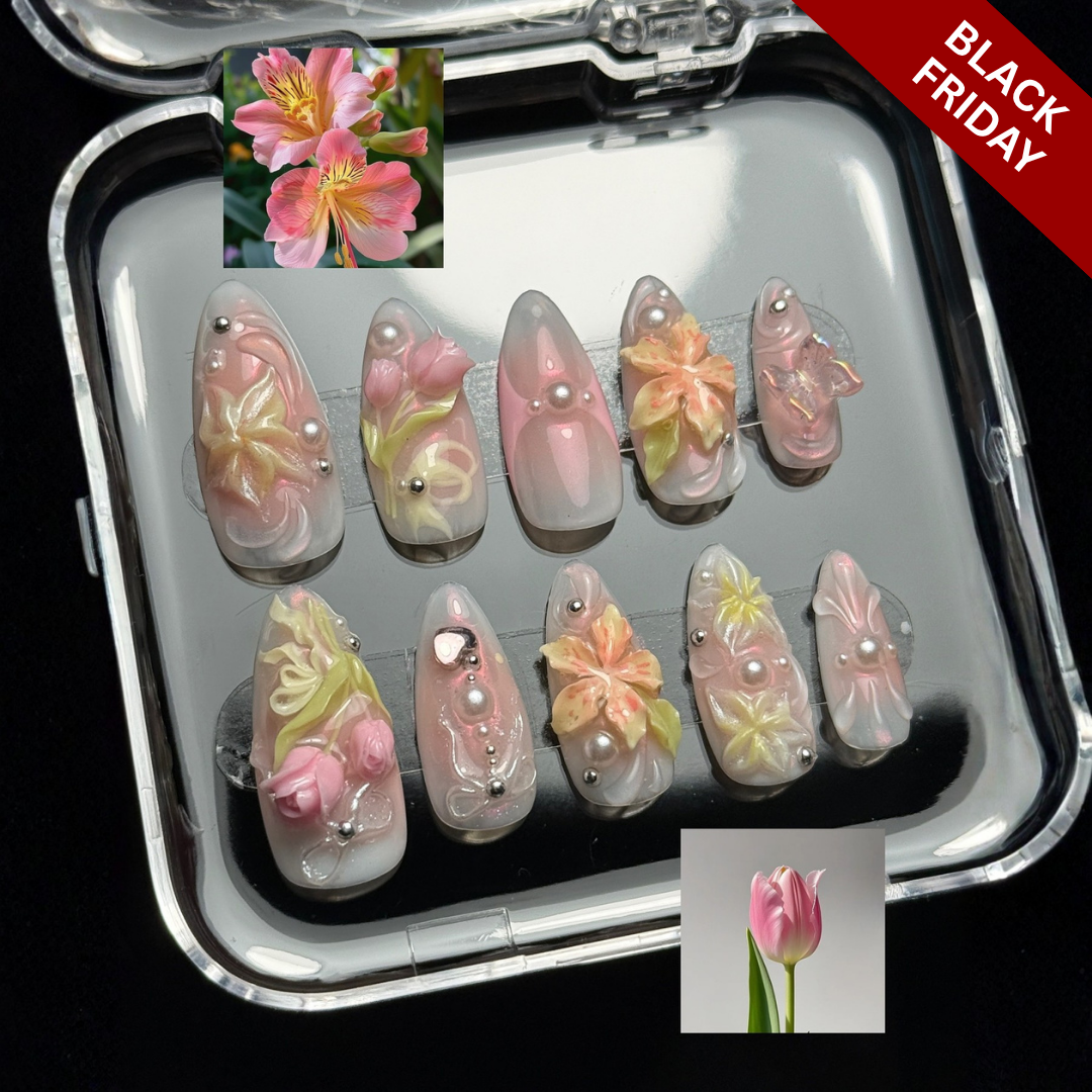 Eternal Chrome press-on nails - image 12 of 15, 3d sculptural almond