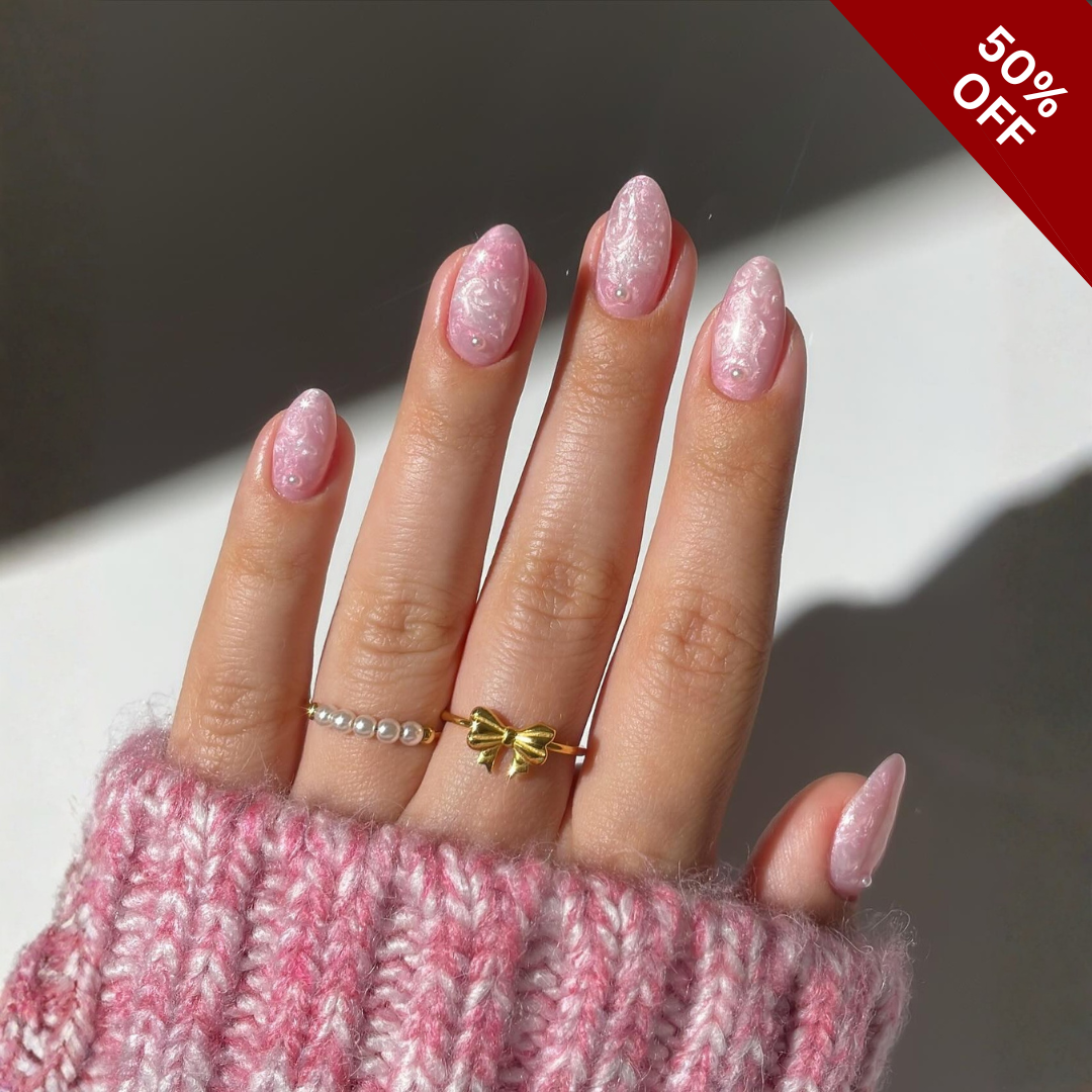 Petal Muse press-on nails - image 8 of 13, cat-eye velvet round