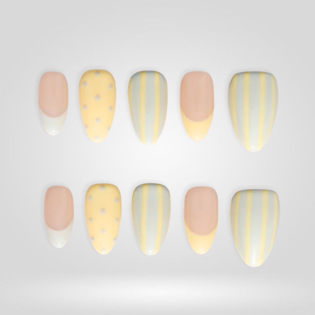Sweet Meadow press-on nails - image 6 of 11, polka dot almond