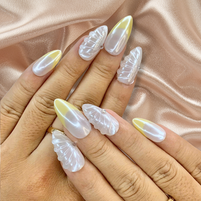 Luxe Essence press-on nails - image 12 of 15, pearl-shift square