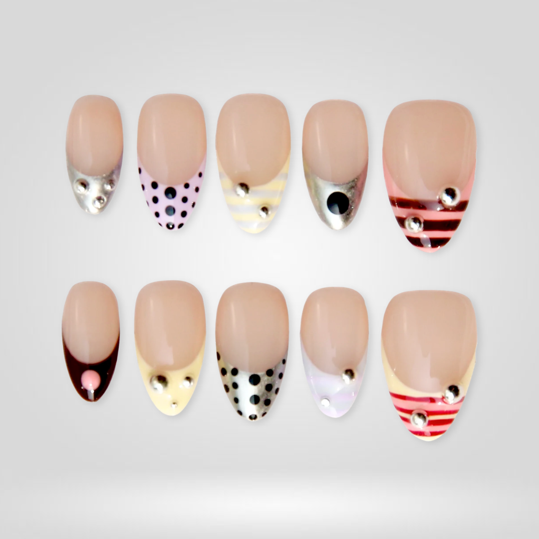 Summer Dots press-on nails - image 13 of 16, polka dot almond