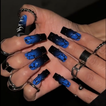 Funky Chrome press-on nails - image 9 of 15, pearl-shift square