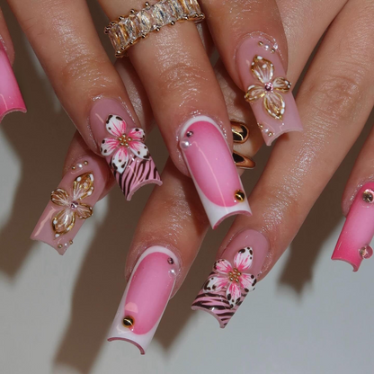 Petal Rush press-on nails - image 9 of 15, floral almond