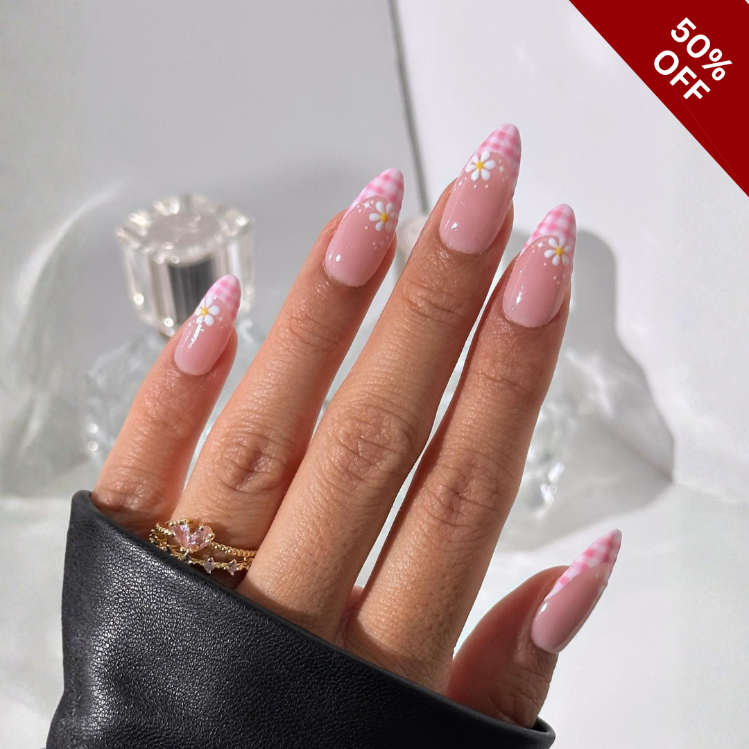 Spring Garden press-on nails - image 5 of 13, cat-eye velvet round