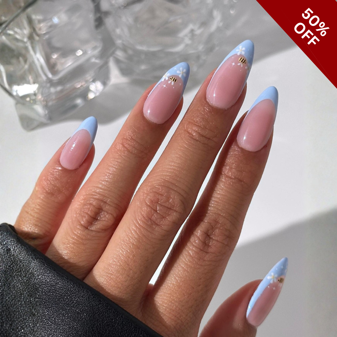 Spring Garden press-on nails - image 6 of 13, cat-eye velvet round