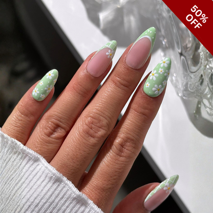 Spring Garden press-on nails - image 7 of 13, cat-eye velvet round