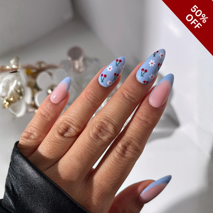 Spring Garden press-on nails - image 9 of 13, cat-eye velvet round
