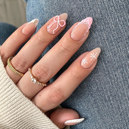 Holiday Magic press-on nails - image 12 of 15, ombre gradient almond