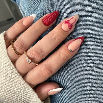 Holiday Magic press-on nails - image 11 of 15, ombre gradient almond