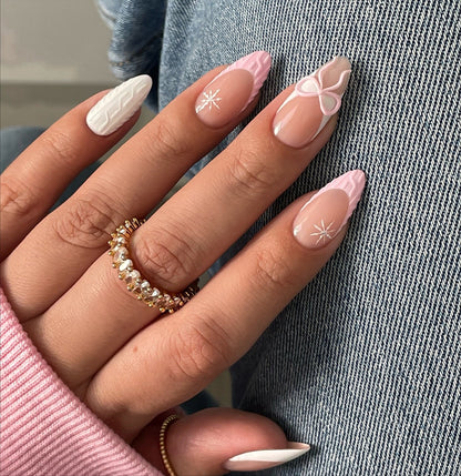Holiday Magic press-on nails - image 9 of 15, ombre gradient almond