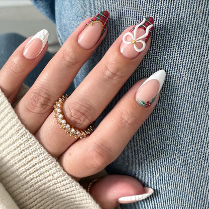 Holiday Magic press-on nails - image 10 of 15, ombre gradient almond