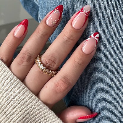 Holiday Magic press-on nails - image 8 of 15, ombre gradient almond