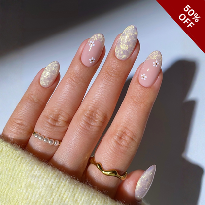 Soft Botanica press-on nails - image 5 of 13, cat-eye velvet almond