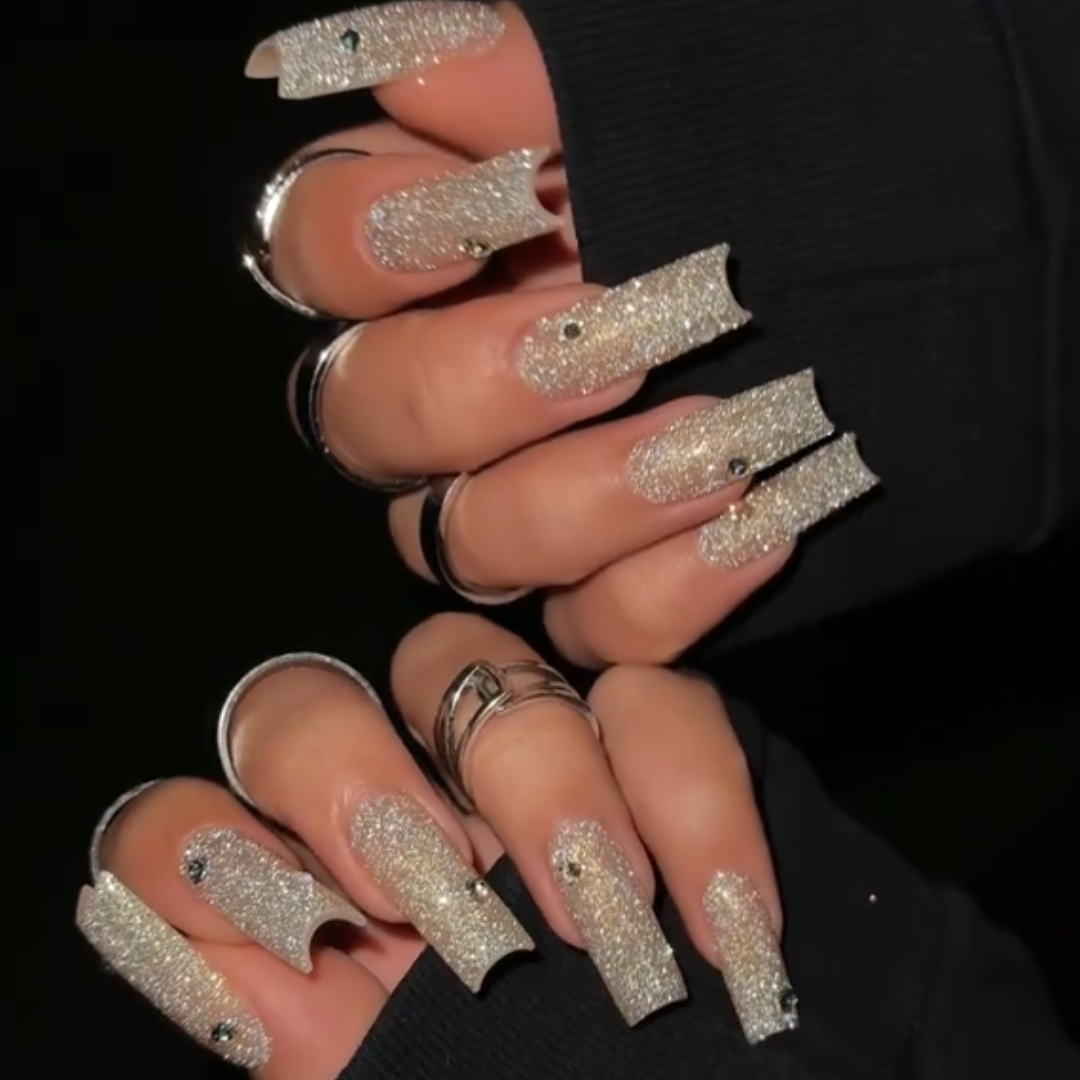 Funky Fusion press-on nails - image 13 of 17, seasonal coffin/ballerina