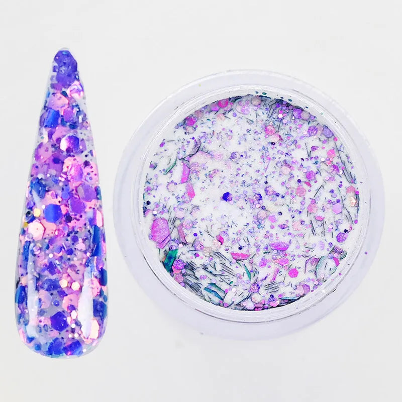 Glitter Acrylic Powder 10ml Bowtie Nail Box gel or powder - image 7 of 18