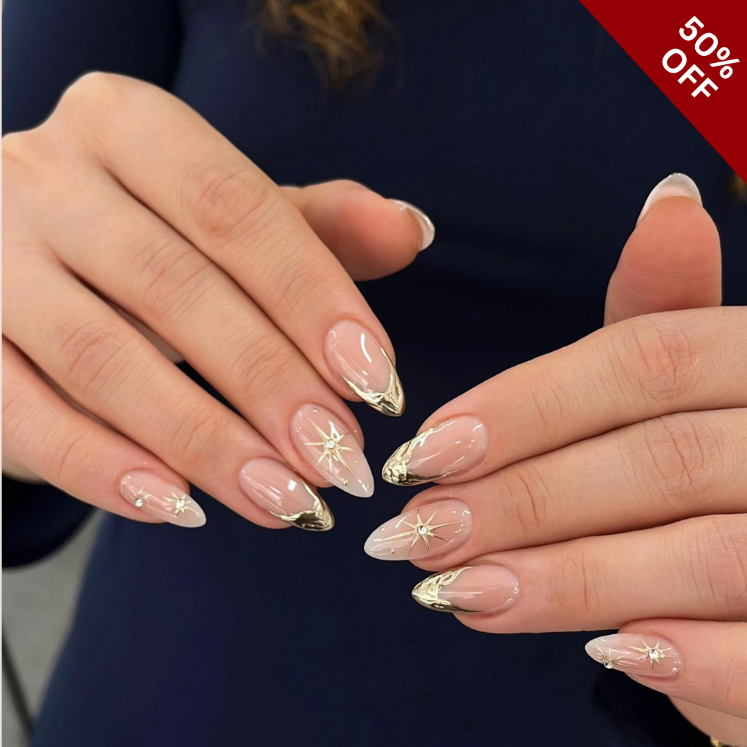 Blush Elegant press-on nails - image 5 of 15, cat-eye velvet almond