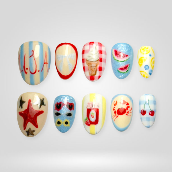 Picnic Pop | Butter Yellow Almond Press-Ons press-on nail set