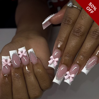 Whispered Petals press-on nails - image 6 of 15, cat-eye velvet almond