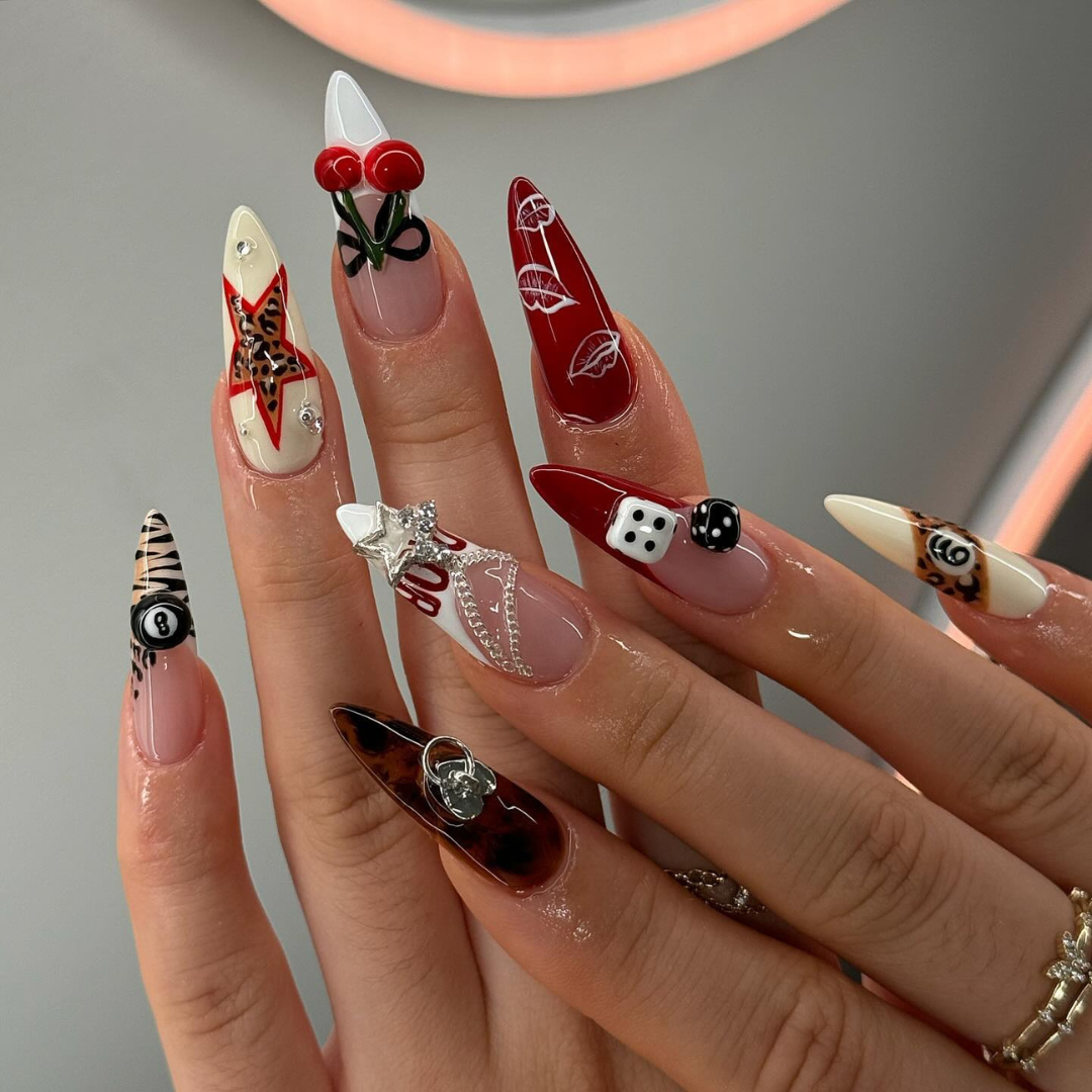 Petal Rush press-on nails - image 7 of 15, floral almond