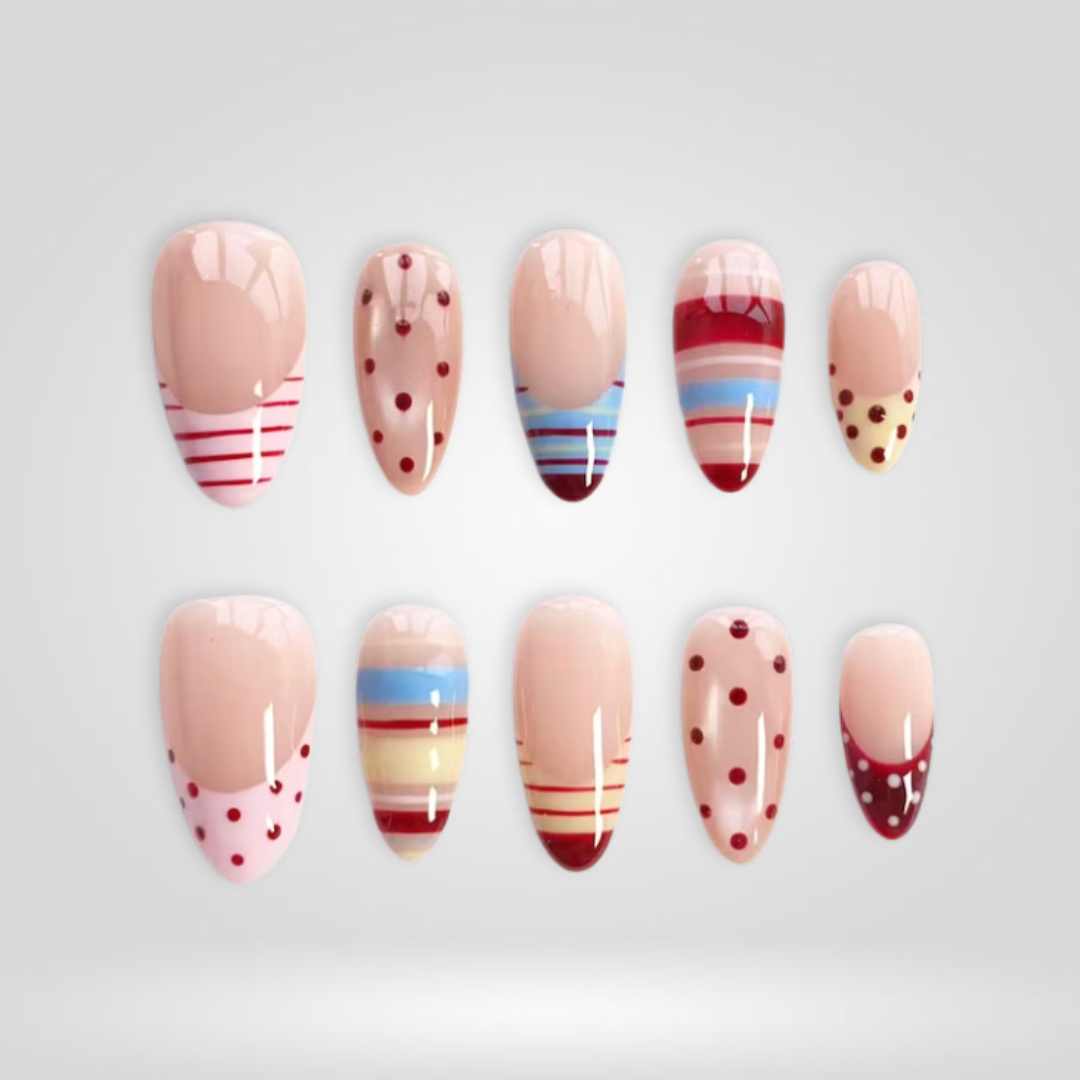 Playful Vibes press-on nails - image 7 of 13, cat-eye velvet almond
