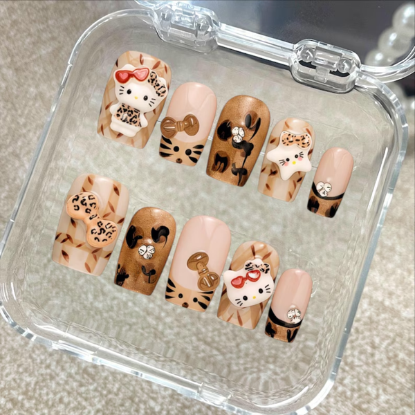Whimsical Kit | Soft Neutral Almond Press-Ons press-on nail set