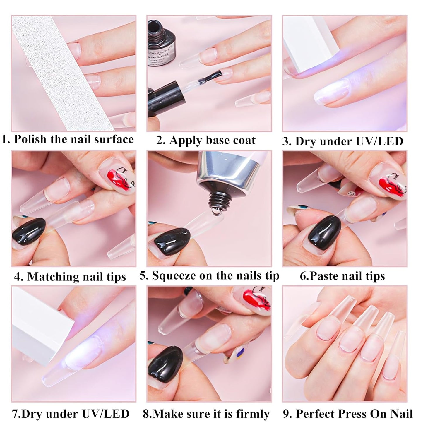 3 in 1 Nail Glue Pro Kit Bowtie Nail Box nail kit - image 3 of 7