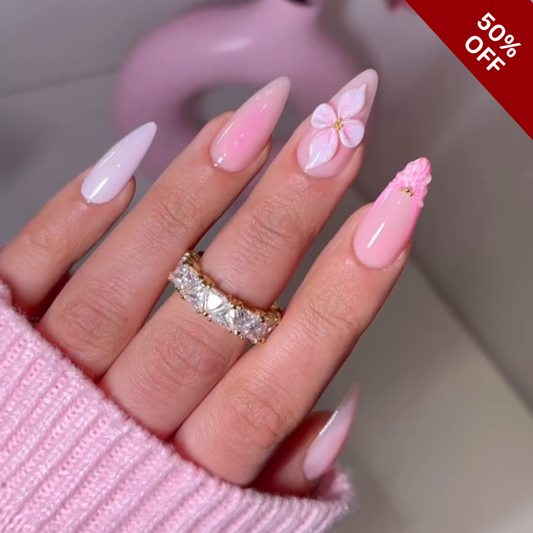 Soft Spring press-on nails close-up texture detail - cat-eye velvet finish, US shipping